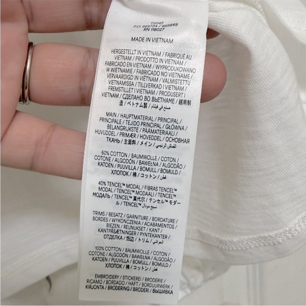 NWT Boden Scallop Cutwork Top in White - Picture 10 of 10